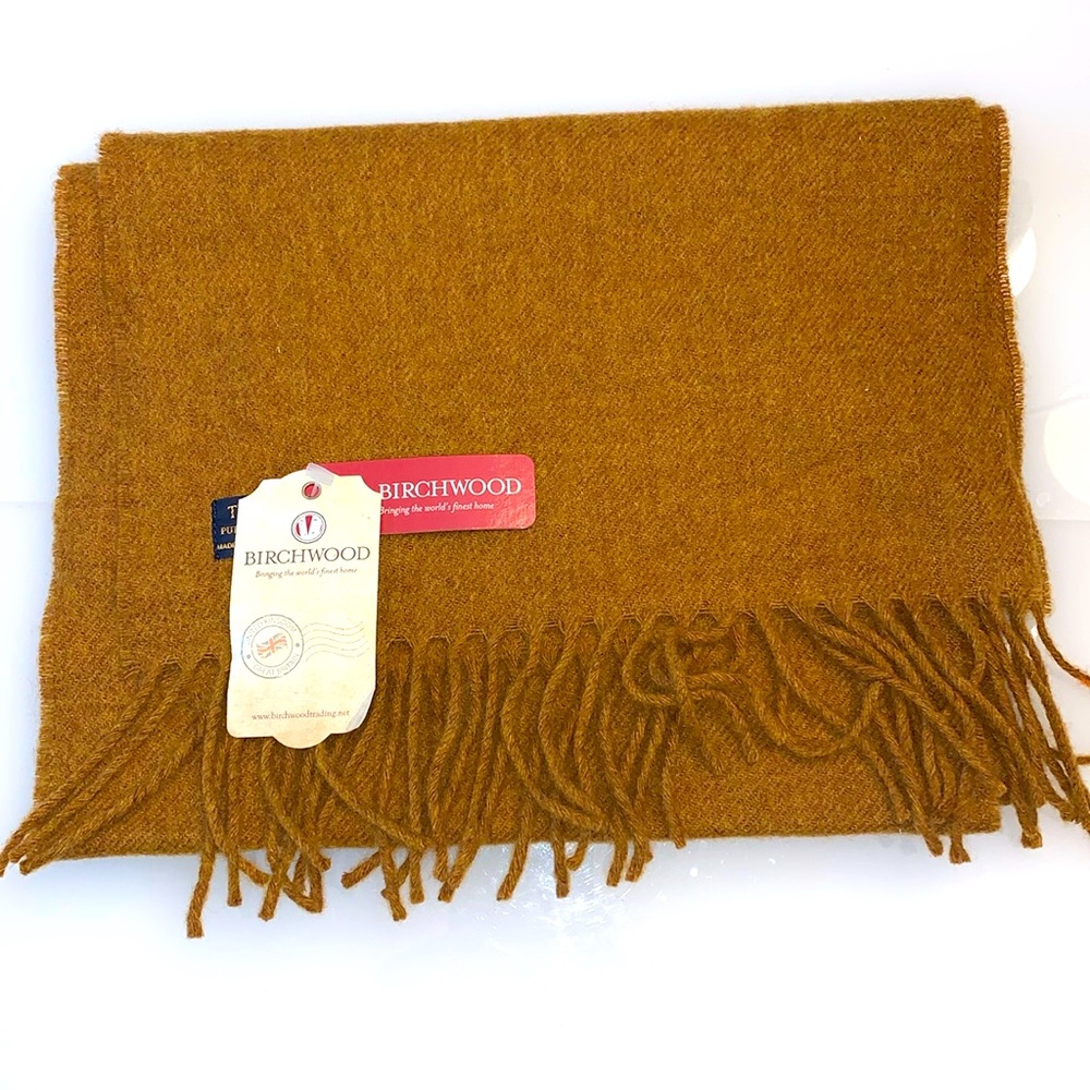 Birchwood Tweedmill Rolled Fringe Lambswool Scarf